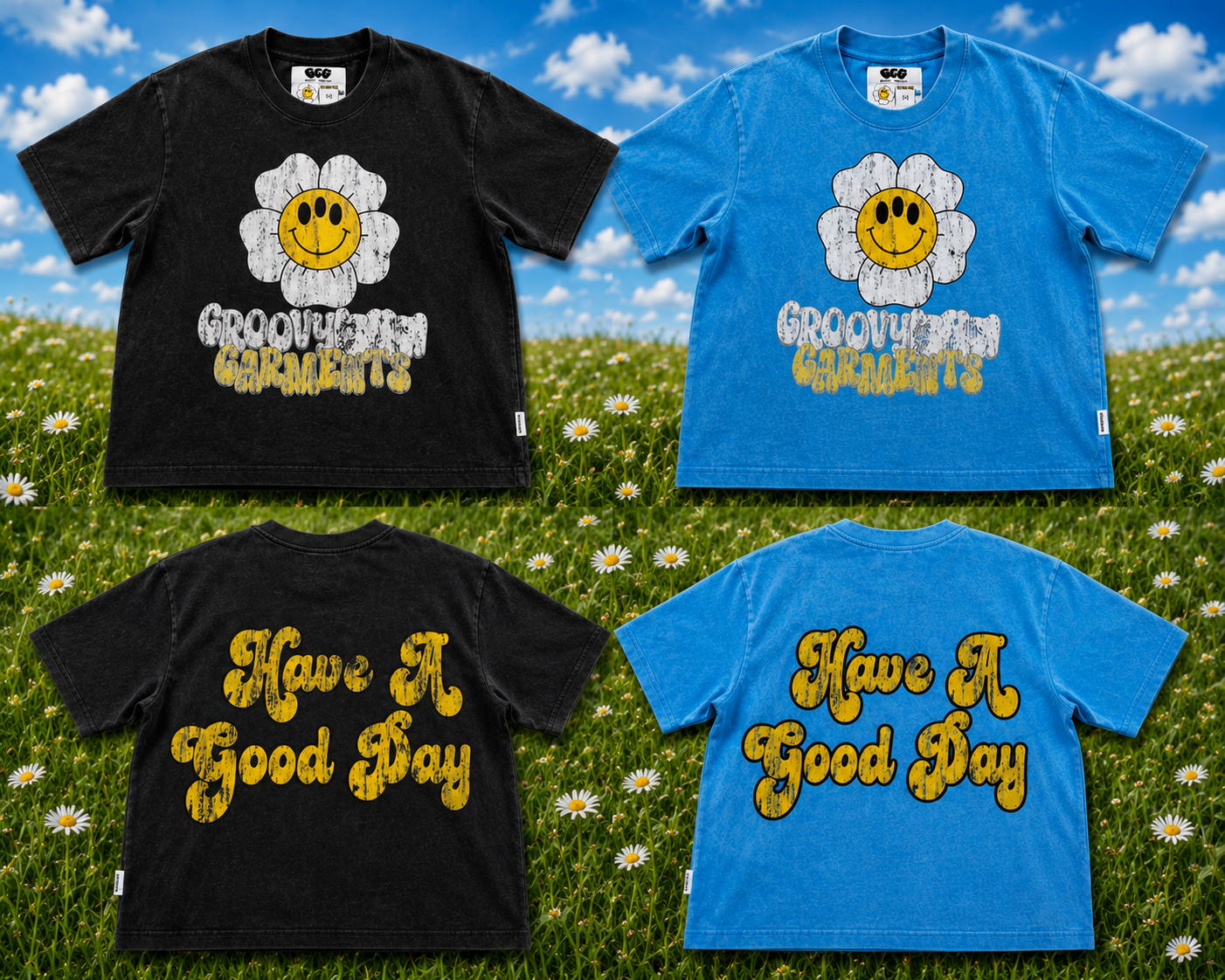 Groovy vintage crop tee